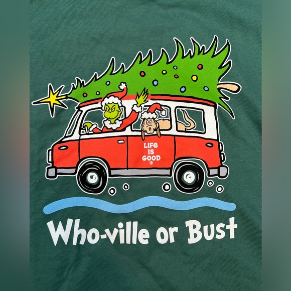 LIFE IS GOOD GRINCH KIDS T-SHIRT - Picture 3 of 5